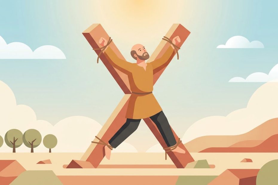 Heiliger Andreas - Illustration prière catholique